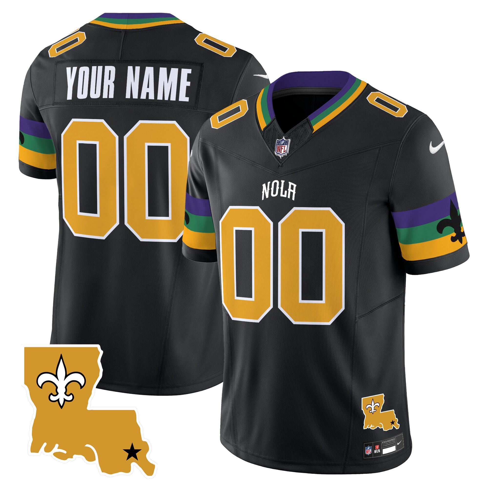 Custom New Orleans Saints Vapor F.U.S.E. Limited Jersey